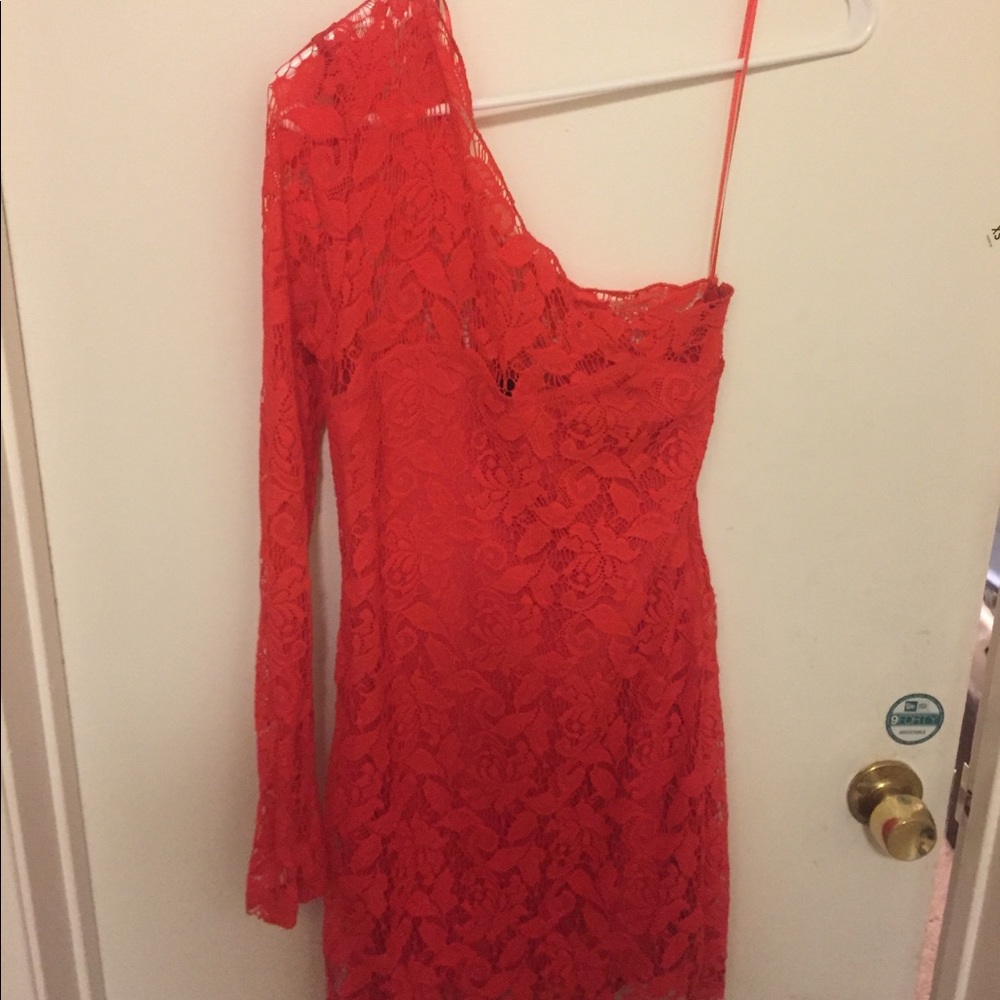 Off one shoulder dress